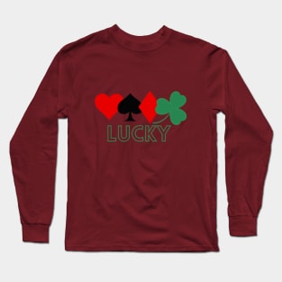 Lucky Playing Cards Long Sleeve T-Shirt